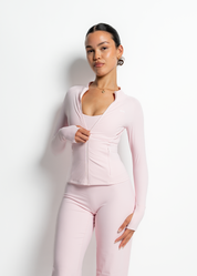 FLOW SILHOUETTE ZIP-UP JACKET - MILKSHAKE