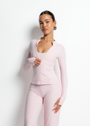FLOW SILHOUETTE ZIP-UP JACKET - MILKSHAKE