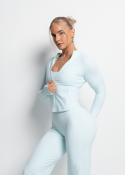 FLOW SILHOUETTE ZIP-UP JACKET - CLOUD                                                                                                                                                         BLUE