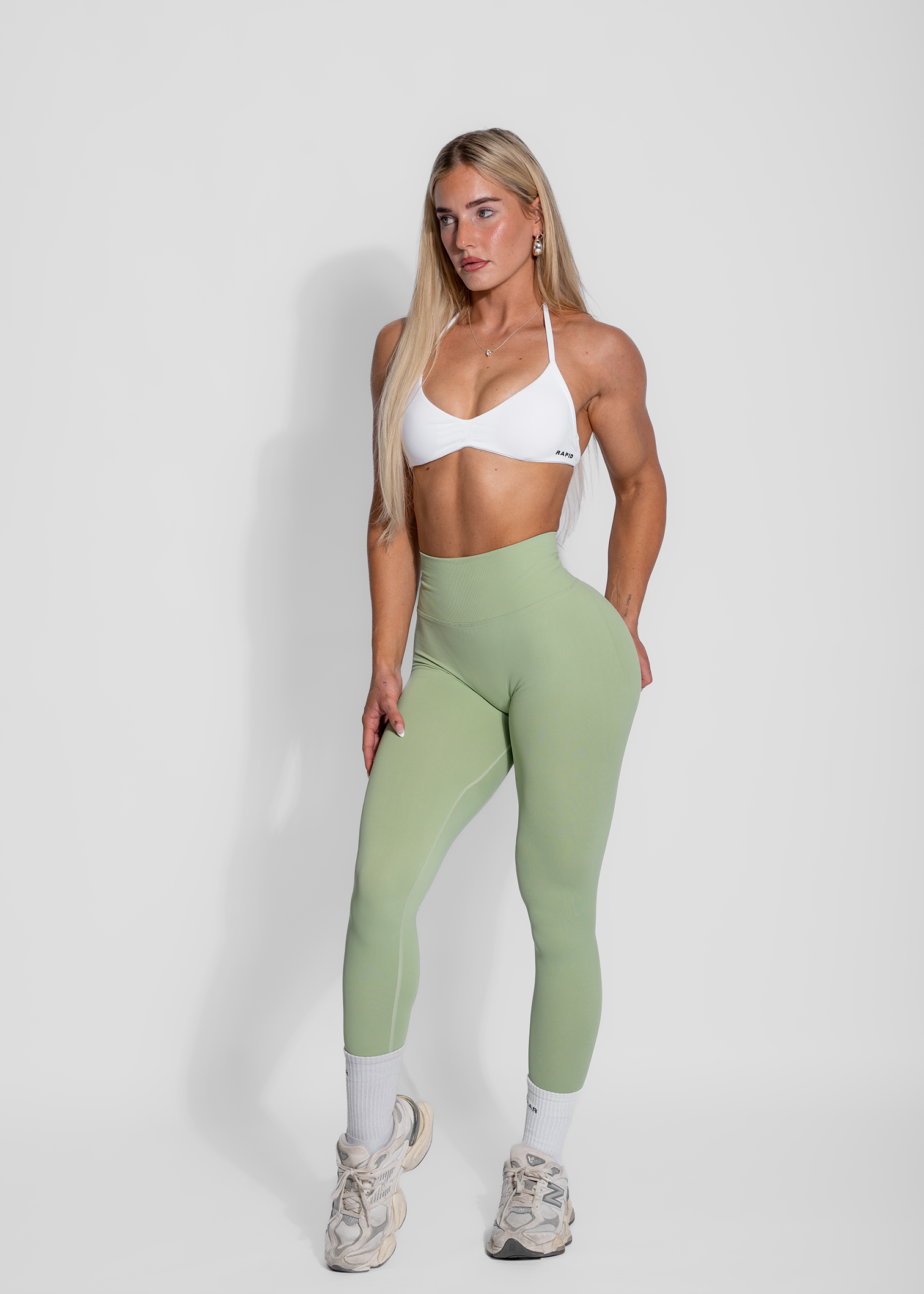 VIBRANCE SCRUNCH BUM LEGGINGS - MINT