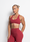 FLOW SPORTS BRA - CHERRY