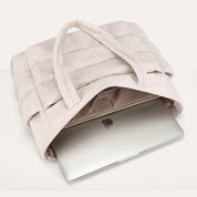 PADDED TOTE BAG - BEIGE