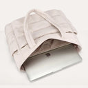 PADDED TOTE BAG - BEIGE