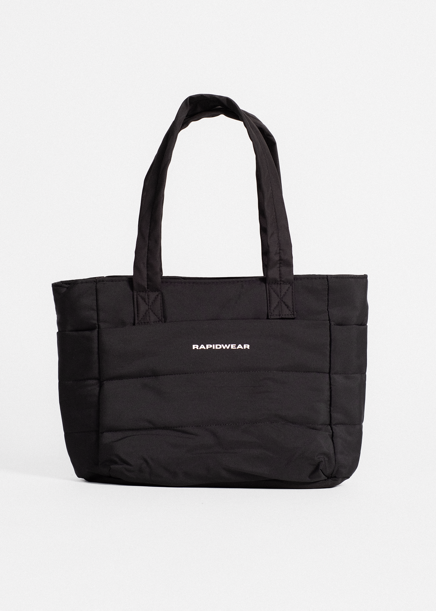 PADDED TOTE BAG - BLACK