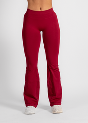 SCULPT SCRUNCH FLARES - BERRY