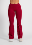 SCULPT SCRUNCH FLARES - BERRY