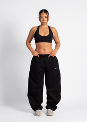 MOTION WIDE LEG SWEATPANTS - BLACK