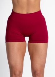 SCULPT SCRUNCH BUM SHORTS - BERRY