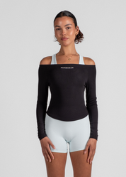 FORM OFF SHOULDER LONG SLEEVE - BLACK