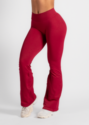 SCULPT SCRUNCH FLARES - BERRY