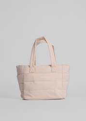 PADDED TOTE BAG - BEIGE