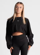 CROPPED SWEATER - BLACK