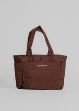 PADDED TOTE BAG - BROWN
