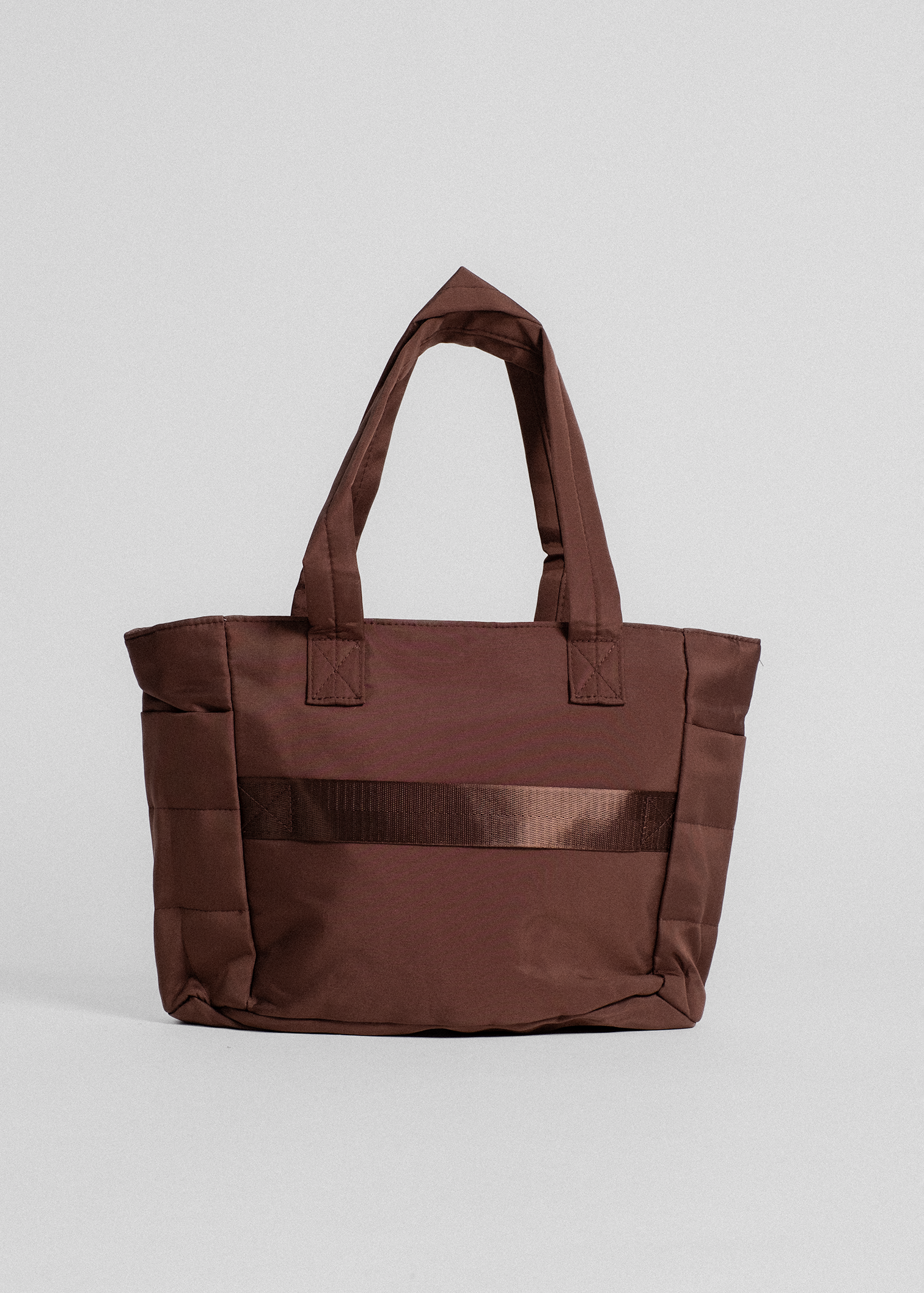 PADDED TOTE BAG - BROWN
