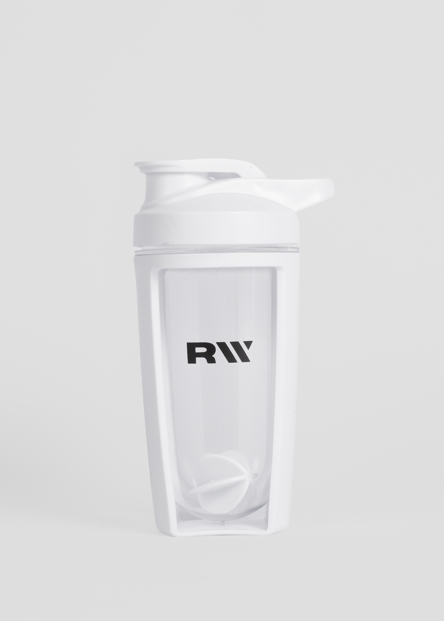 500ml CLEAR SHAKER - WHITE
