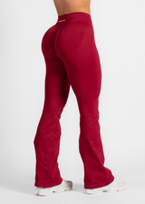 SCULPT SCRUNCH FLARES - BERRY
