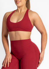 FLOW SPORTS BRA - CHERRY