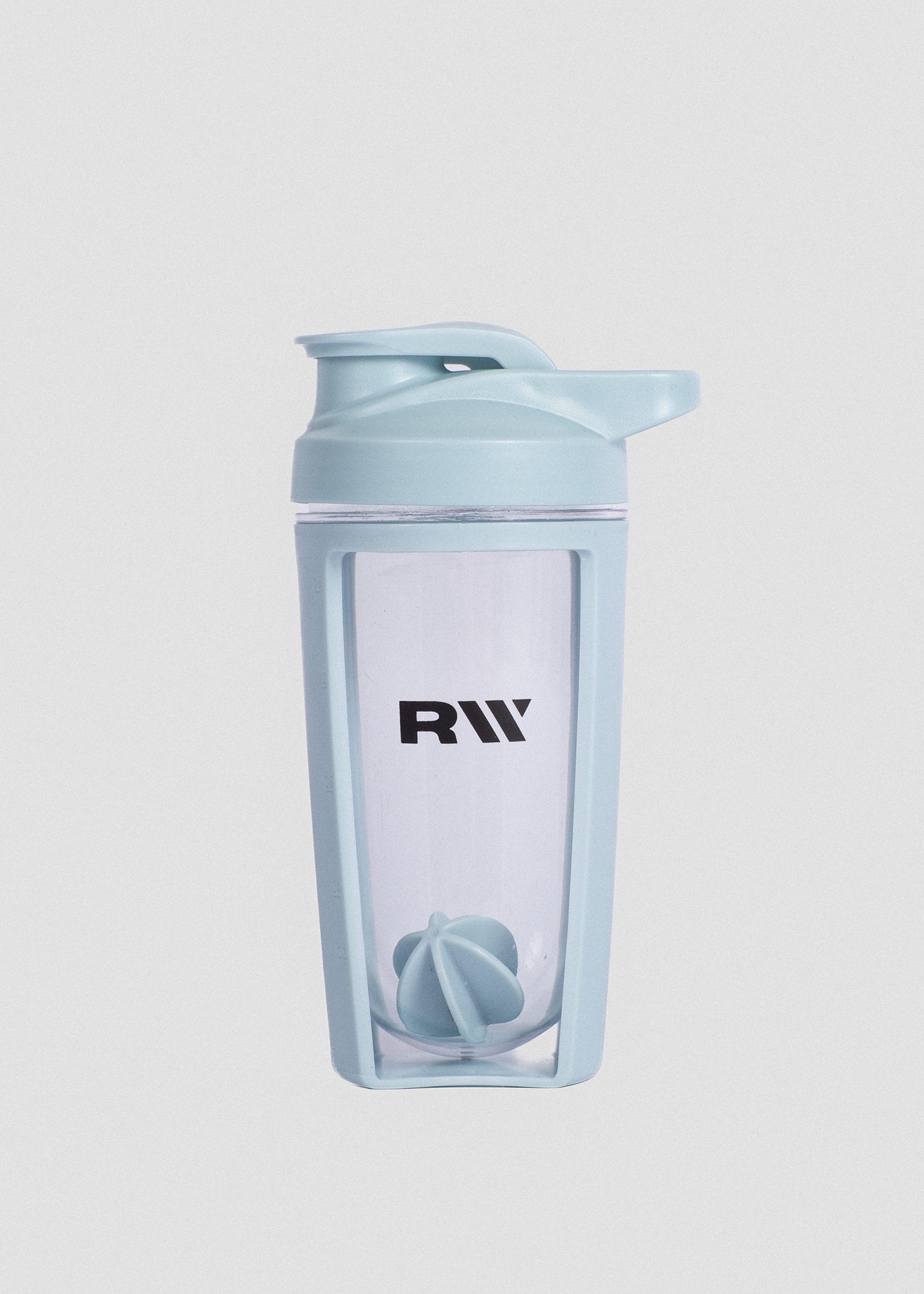 500ml CLEAR SHAKER - BLUE