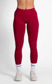 SCULPT SCRUNCH BUM LEGGINGS - BERRY