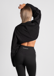 CROPPED SWEATER - BLACK