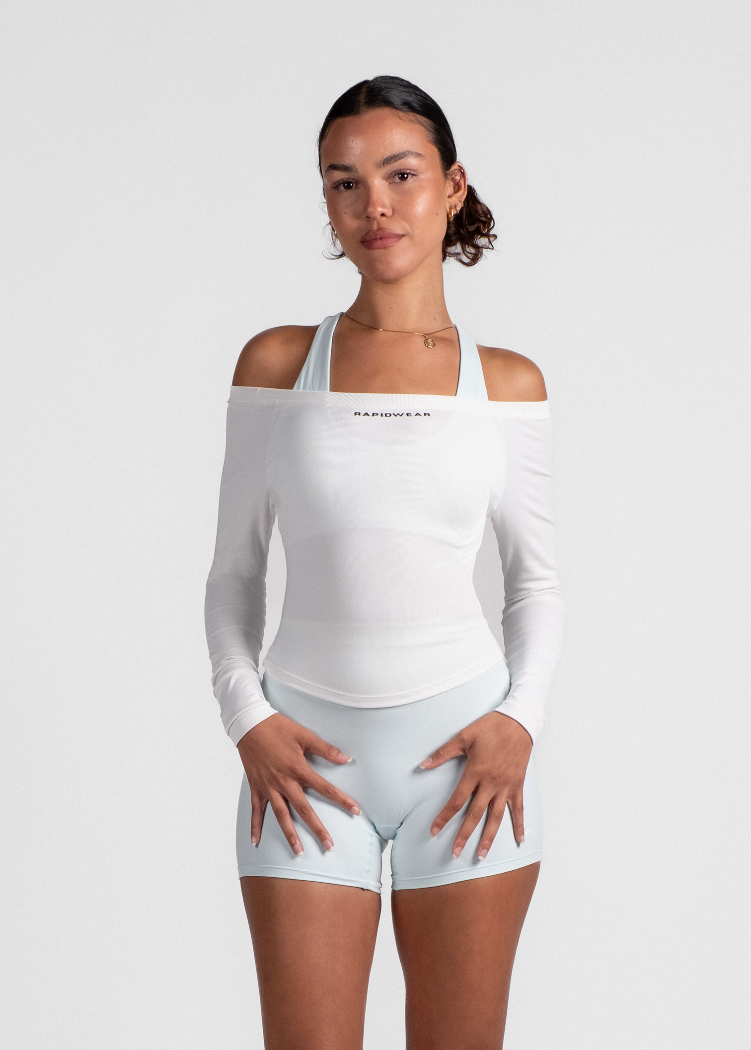 FORM OFF SHOULDER LONG SLEEVE - WHITE