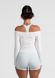 FORM OFF SHOULDER LONG SLEEVE - WHITE