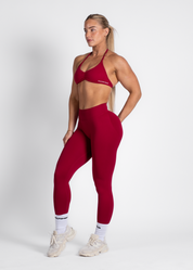 SCULPT SCRUNCH BUM LEGGINGS - BERRY