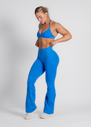 SCULPT SCRUNCH FLARES - ELECTRIC BLUE