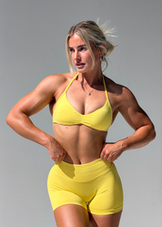 BALANCE SCRUNCH BUM SHORTS - LEMON SORBET