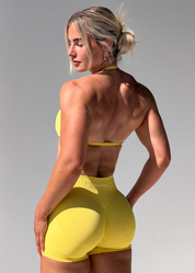 BALANCE SCRUNCH BUM SHORTS - LEMON SORBET