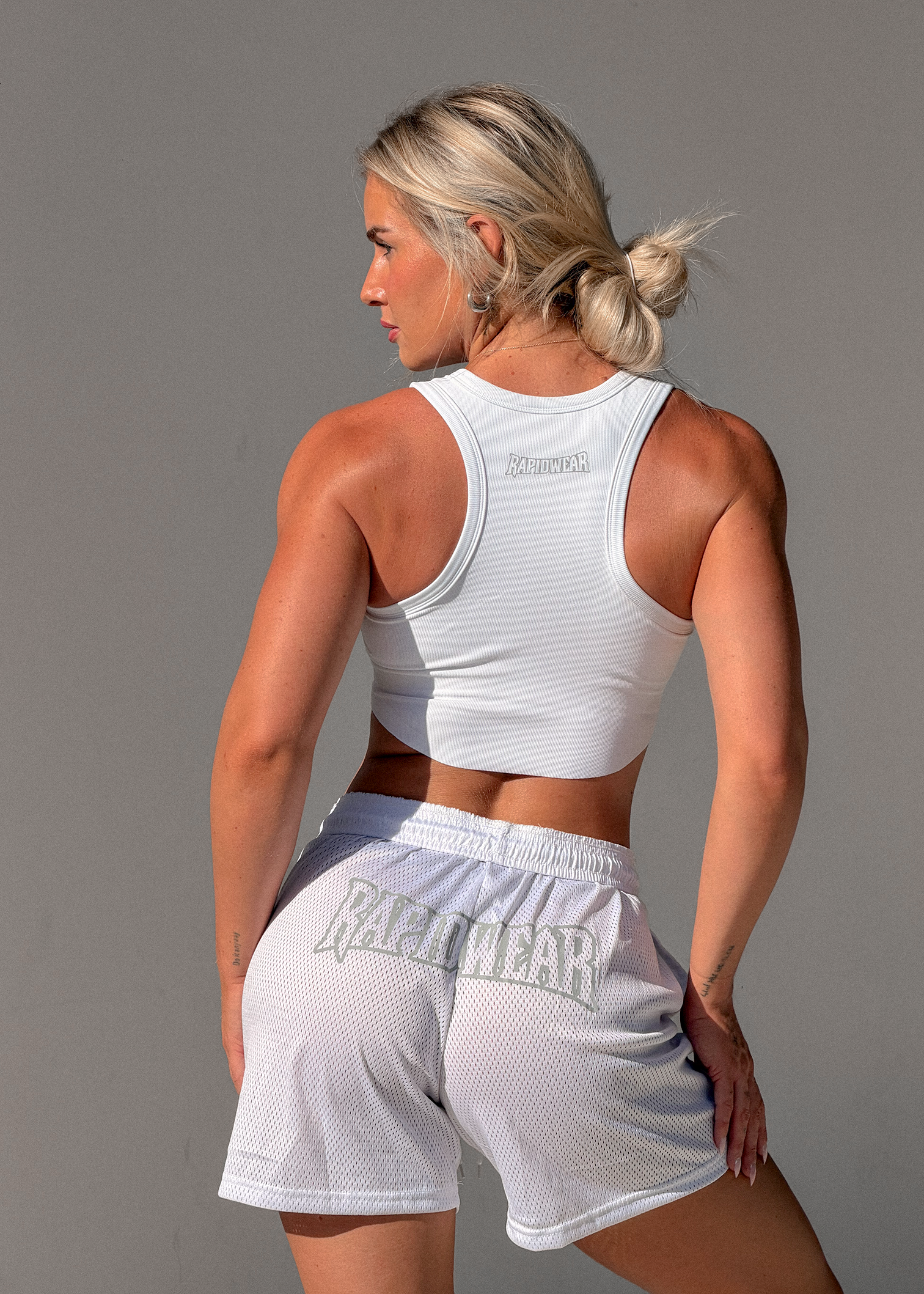 FIGHTER SHORTS - WHITE