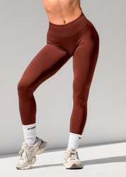 BALANCE SCRUNCH BUM LEGGINGS - BROWN
