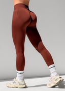 BALANCE SCRUNCH BUM LEGGINGS - BROWN