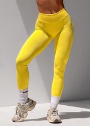 BALANCE SCRUNCH BUM LEGGINGS - LEMON SORBET