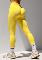 BALANCE SCRUNCH BUM LEGGINGS - LEMON SORBET