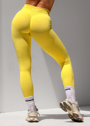 BALANCE SCRUNCH BUM LEGGINGS - LEMON SORBET